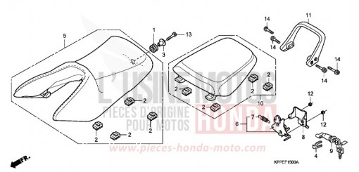 SIEGE CBR125RWA de 2010